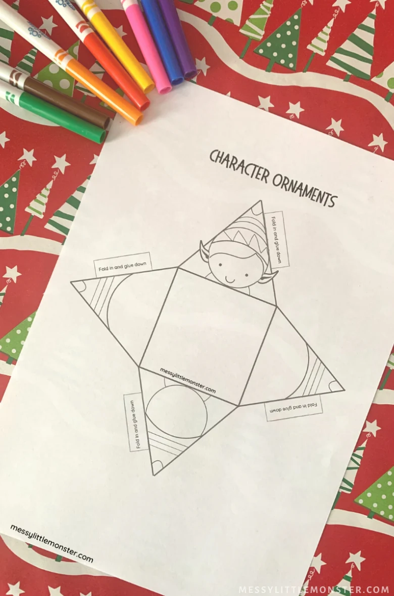 3D Christmas Ornament Templates Messy Little Monster Shop