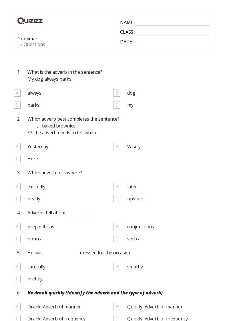 50 Grammar Worksheets For 4th Class On Quizizz Free amp Printable 50 Grammar Worksheets For 4th Class On Quizizz Free amp Printable