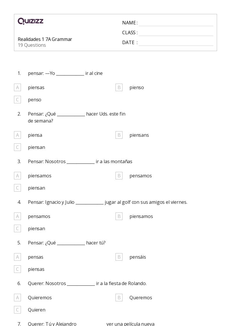 Free Printable Grammar Worksheets For Grade 8