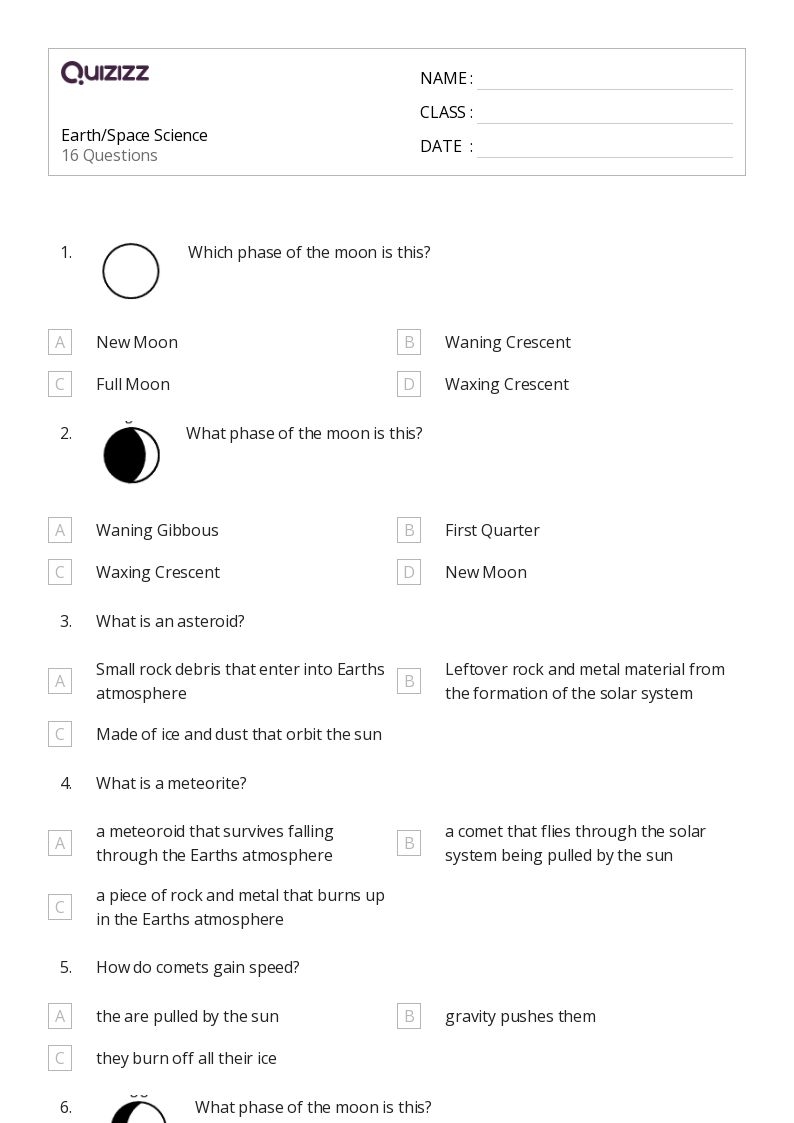 50 Science Worksheets For 6th Year On Quizizz Free amp Printable