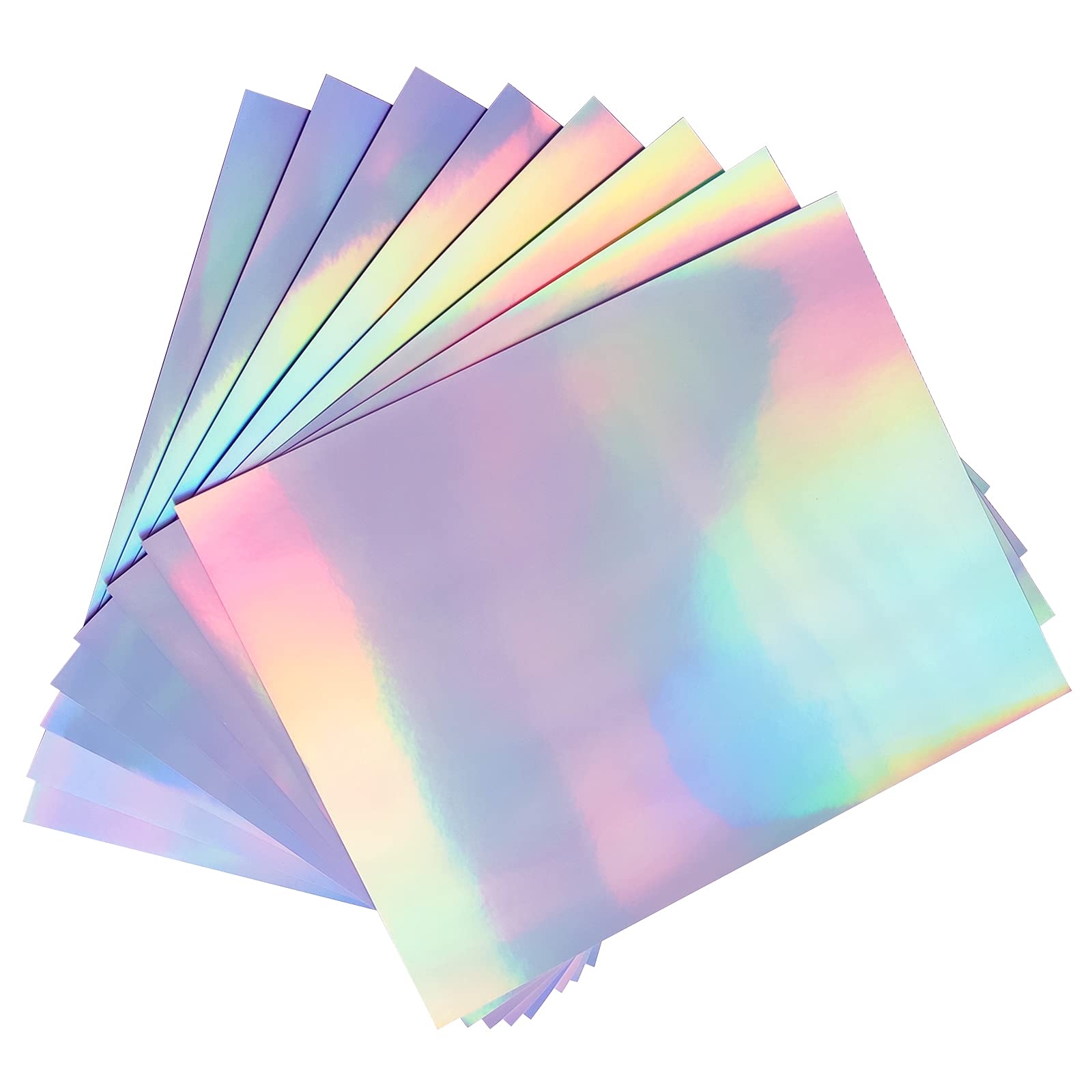50 Sheets Holographic Sticker Paper Printable Vinyl Sticker Paper 