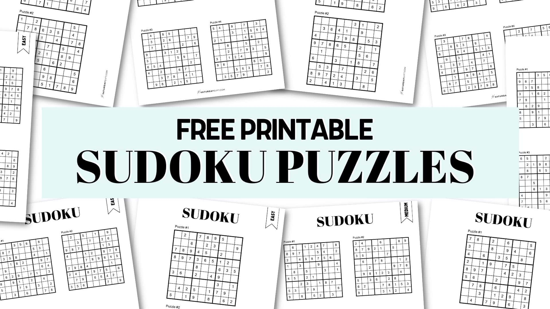 Free Sudoku Puzzles Printable Easy