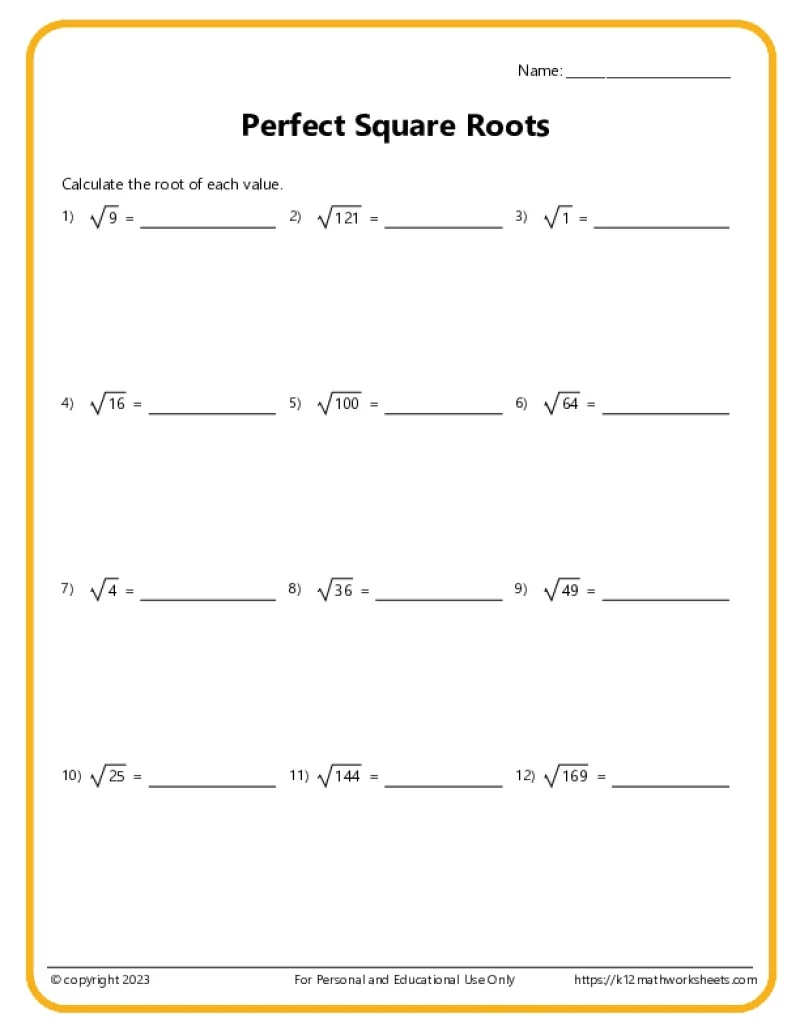 7th Grade Math Worksheets