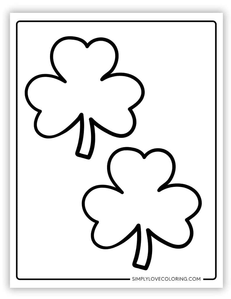 Shamrock Printable Template