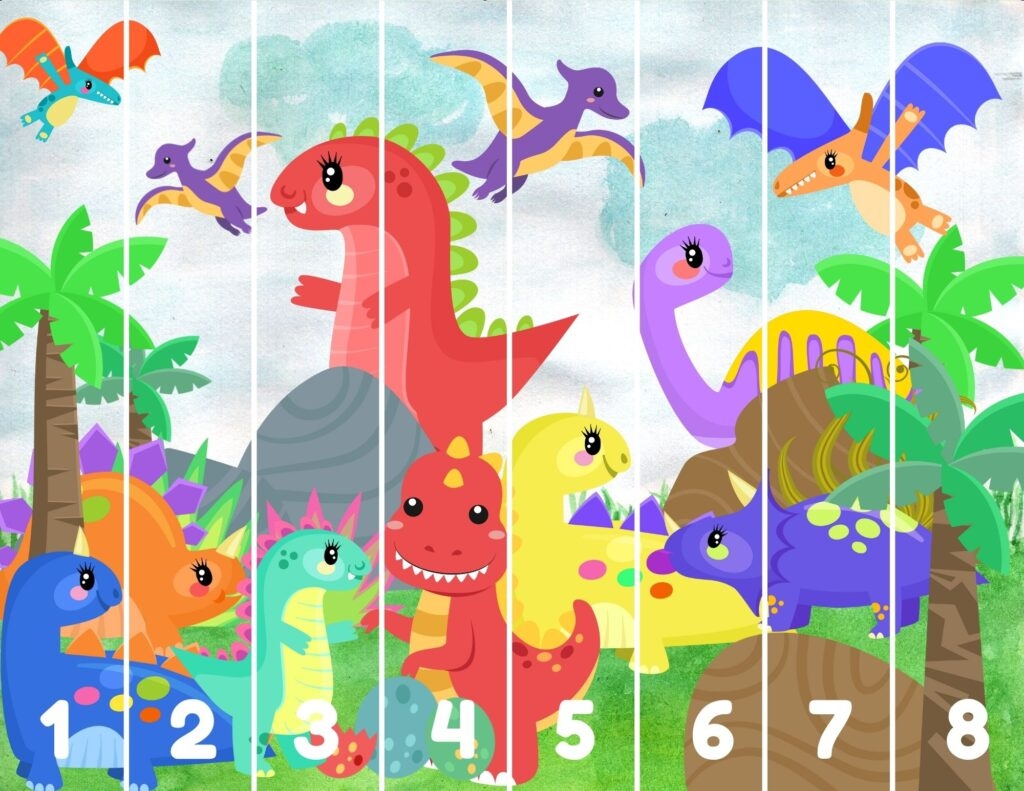 Free Dinosaur Puzzles For Kids