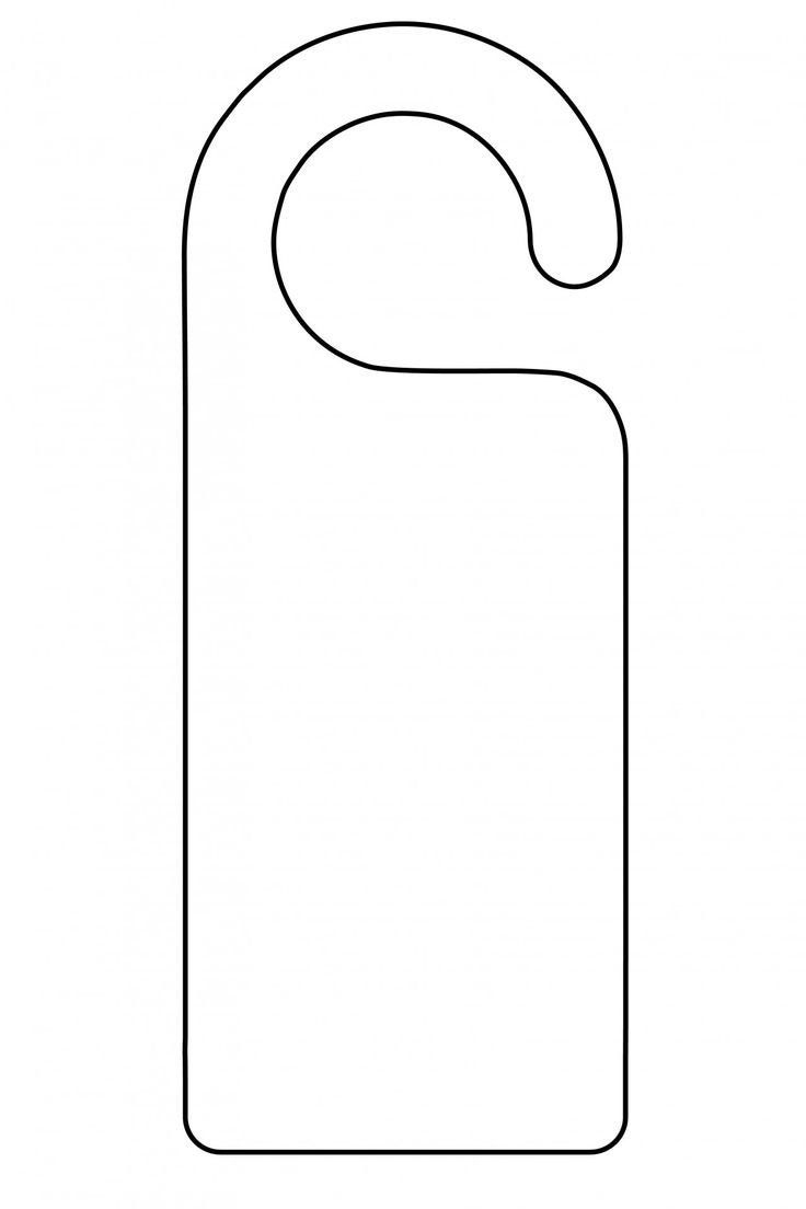 Acrylic Door Hanger Shape Perspex Blank Craft Multiple Colours 