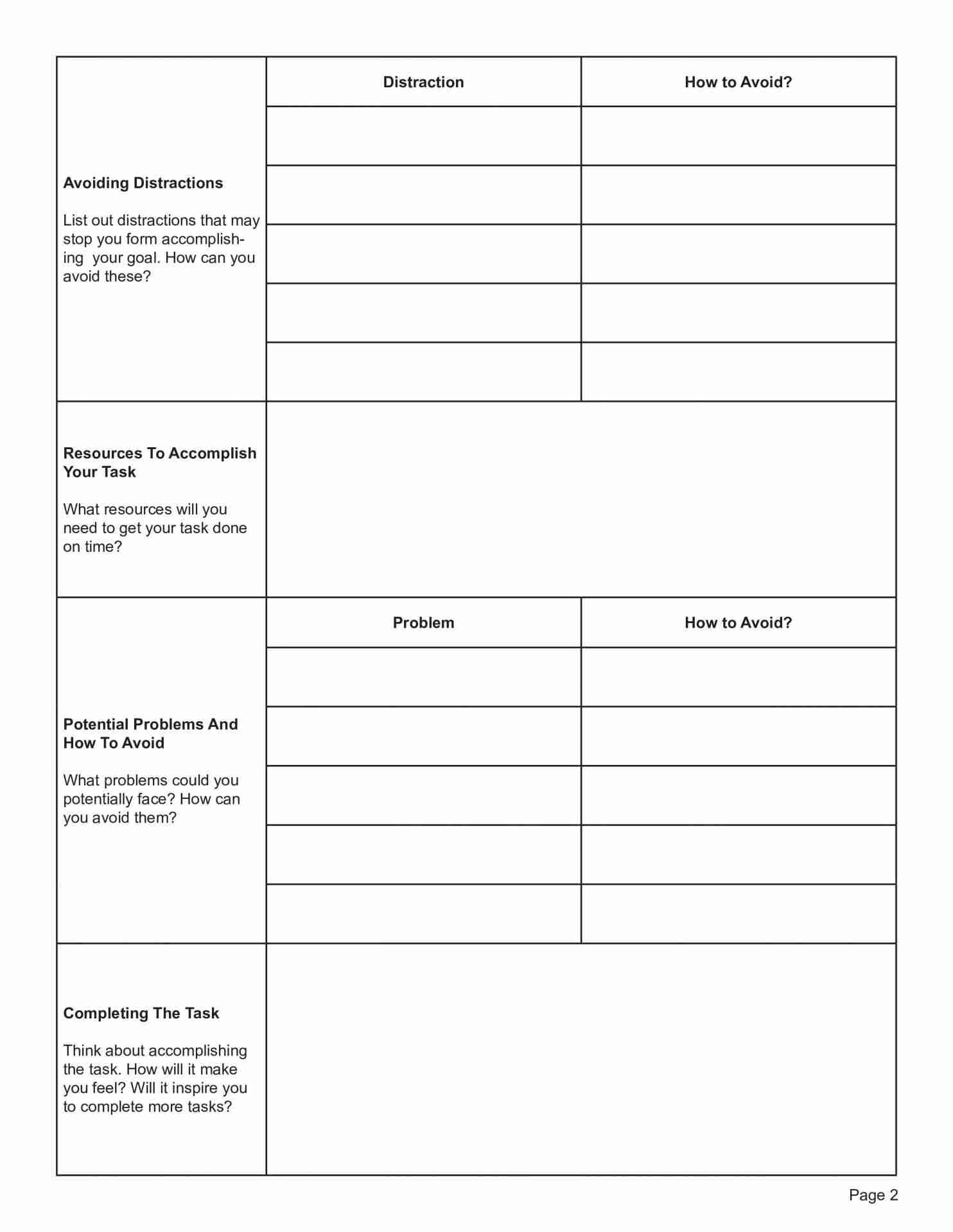 ADHD Focus Plan Worksheet PDF TherapyByPro