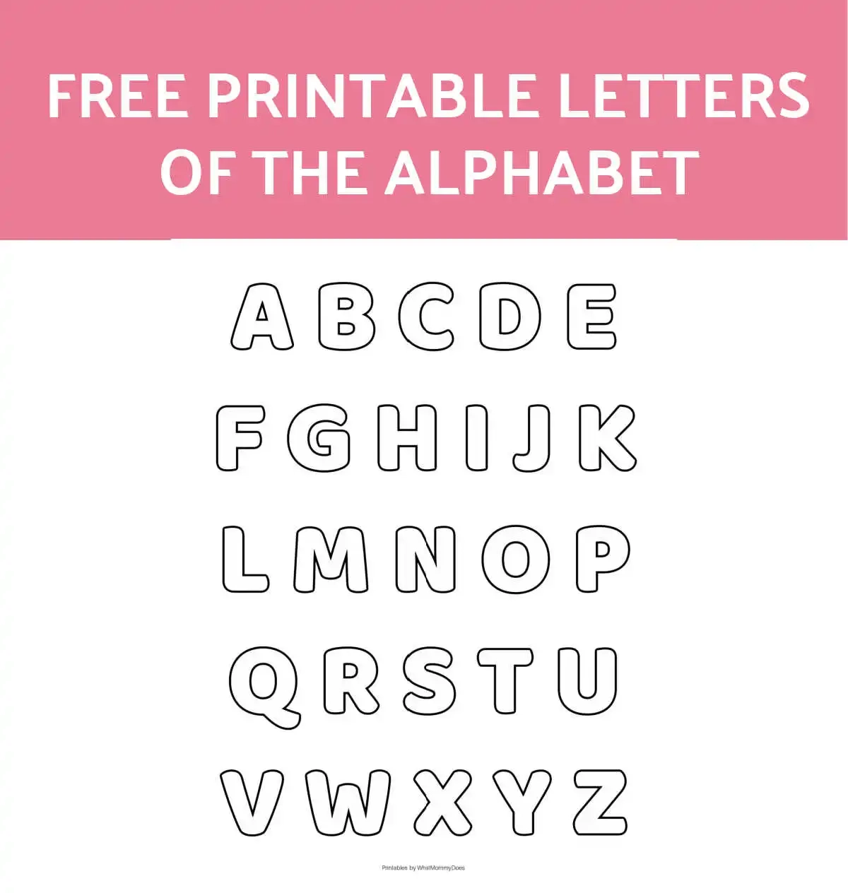 Printable Letter Stencil Templates