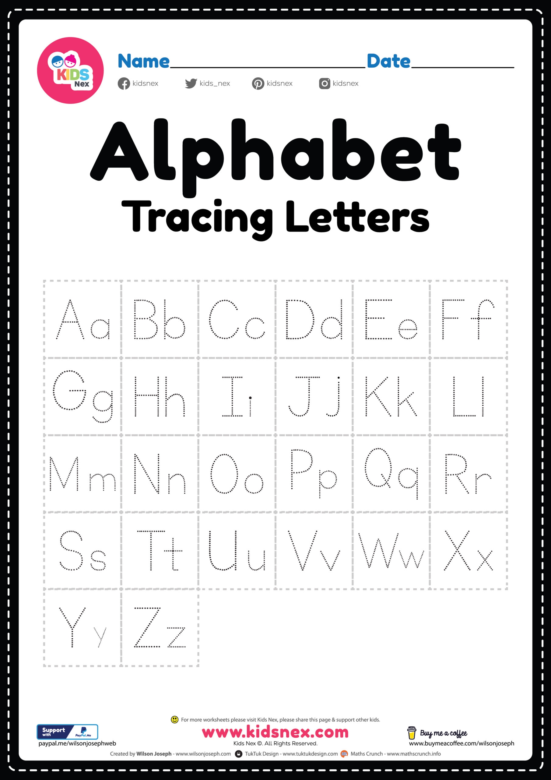 Preschool Free Printable Alphabet Worksheets