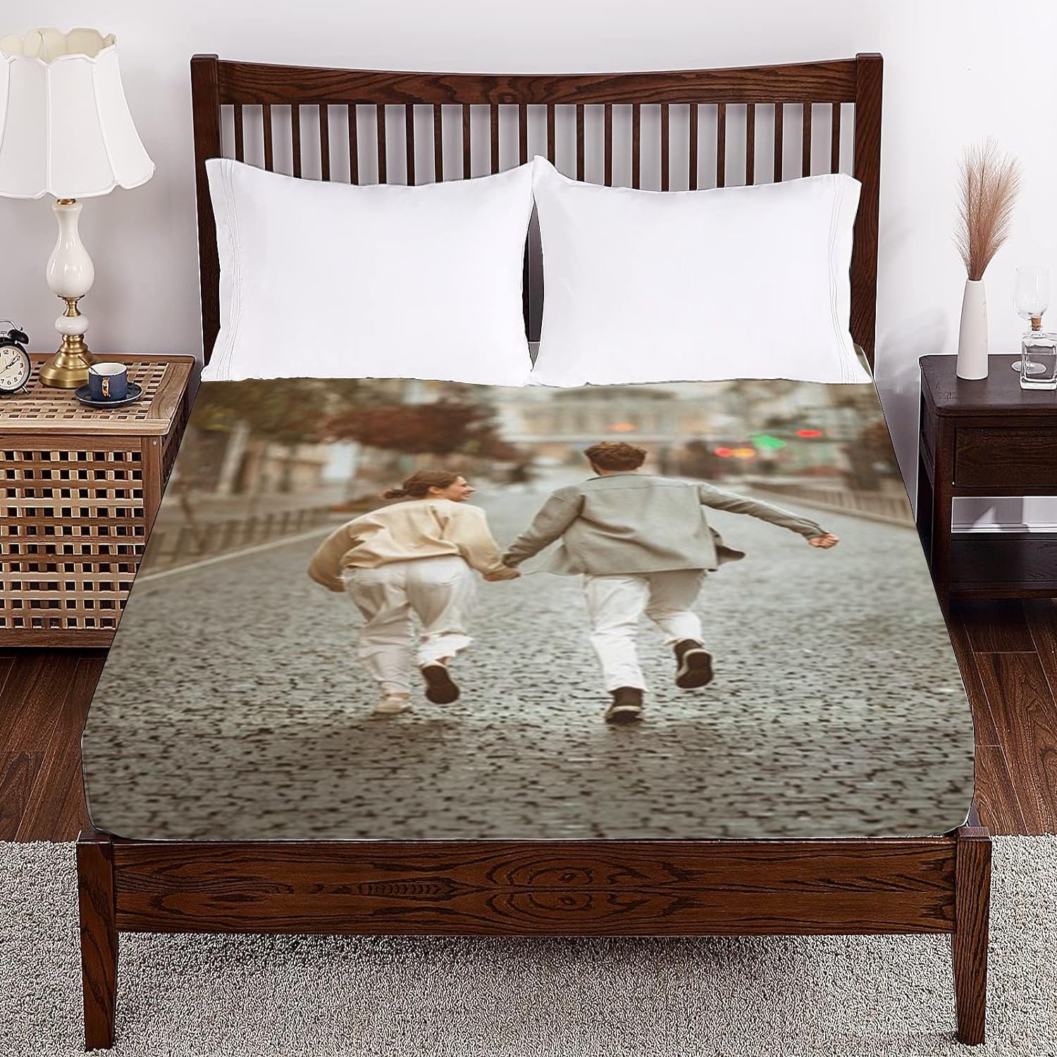 Amazon Custom Bed Sheets With Picture Personalize Photo On 