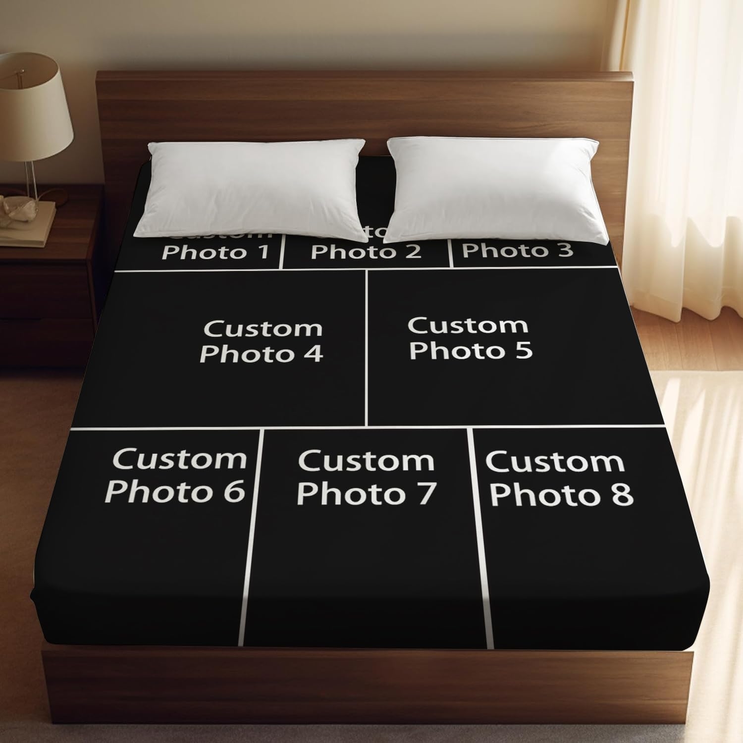 Amazon Custom Bed Sheets With Picture Personalize Photo On 