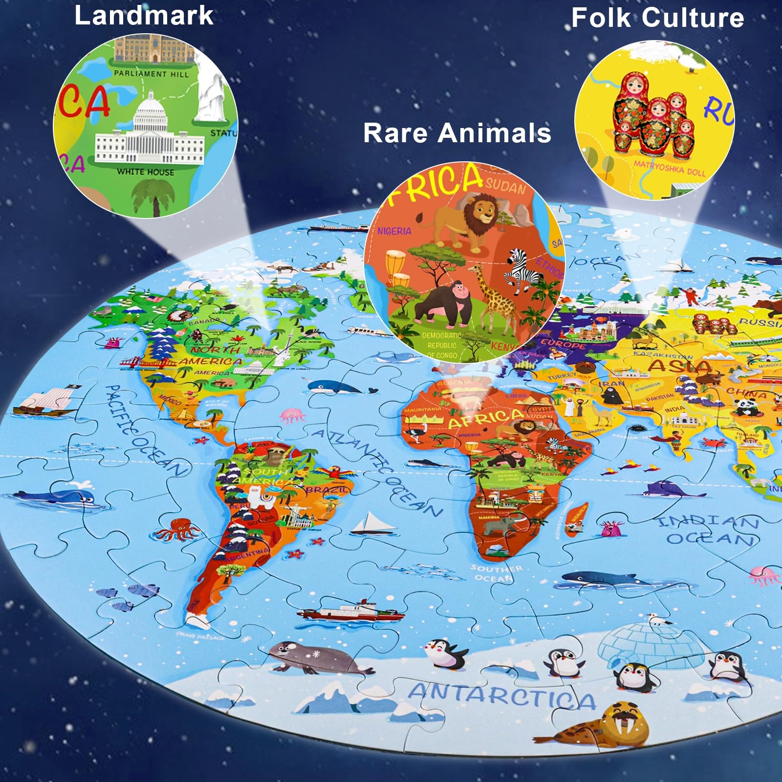 Geography Puzzles For Kids