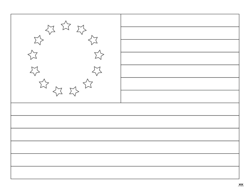American Flag Template Printable