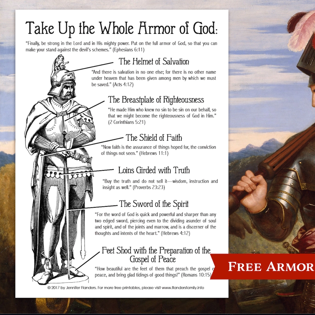 Printable Armor Of God