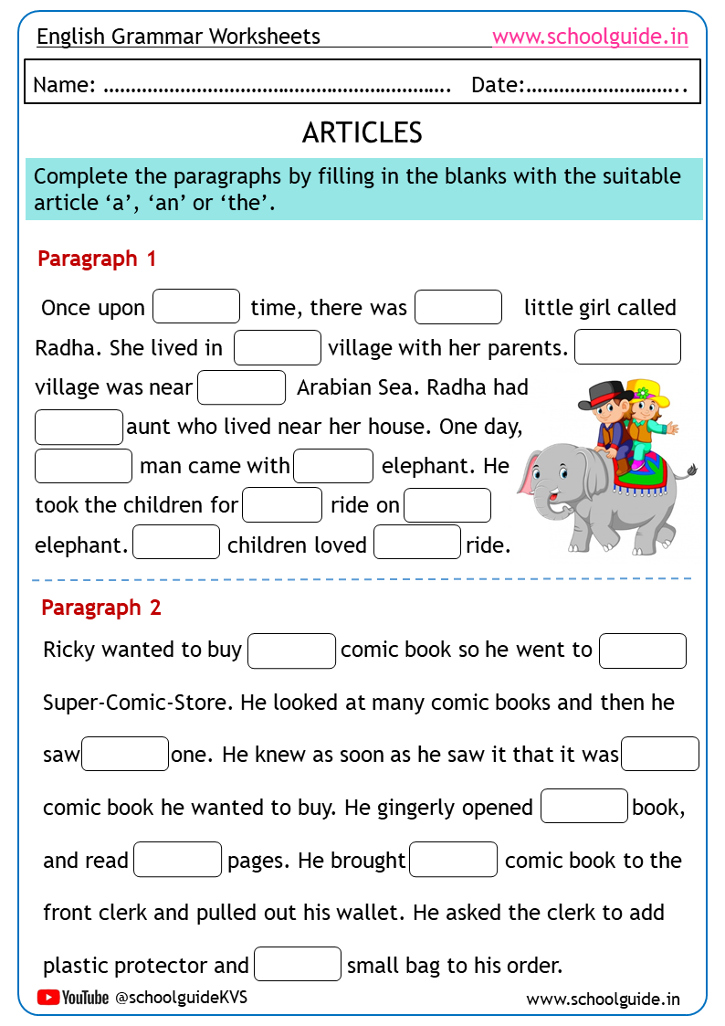 Free Printable Grammar Worksheets Grade 5