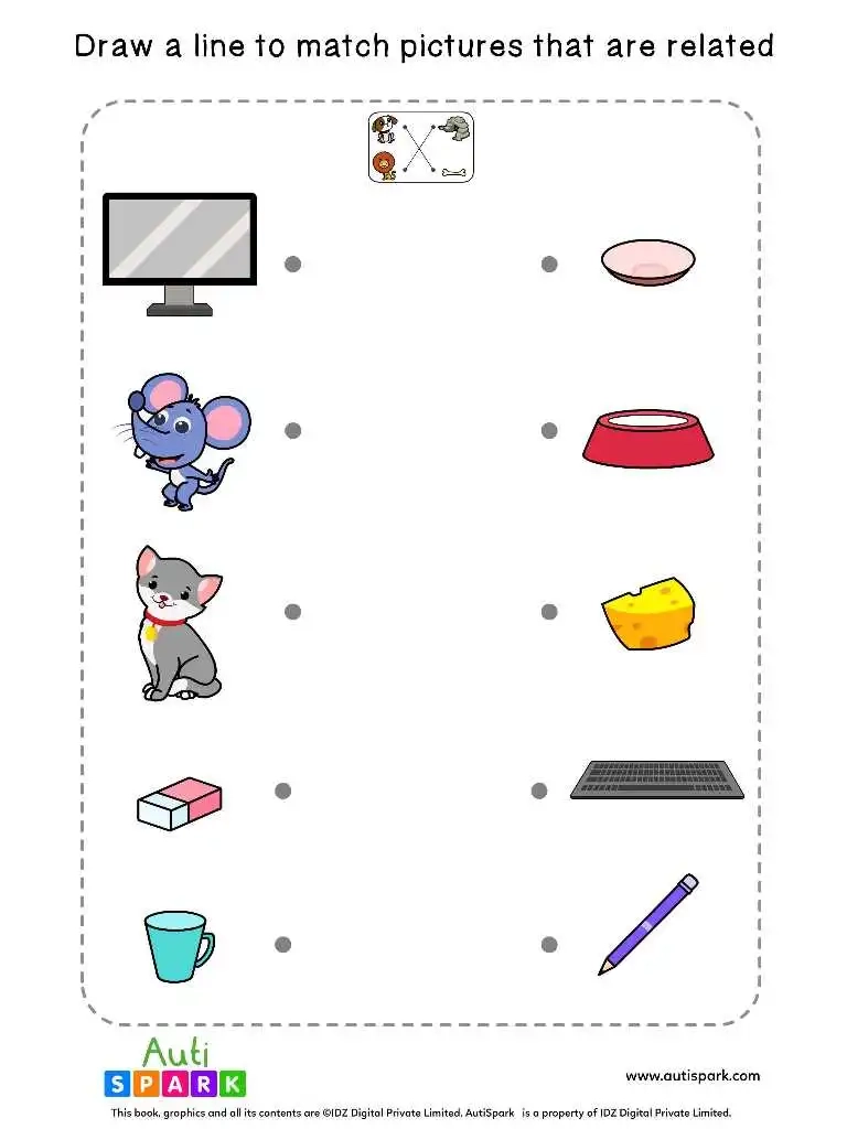 Worksheet For Autism Printable