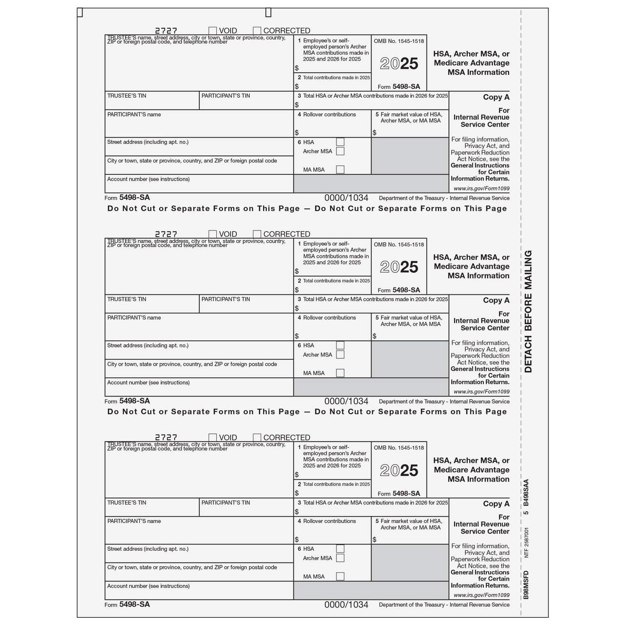 Irs Form Hsa Contributions