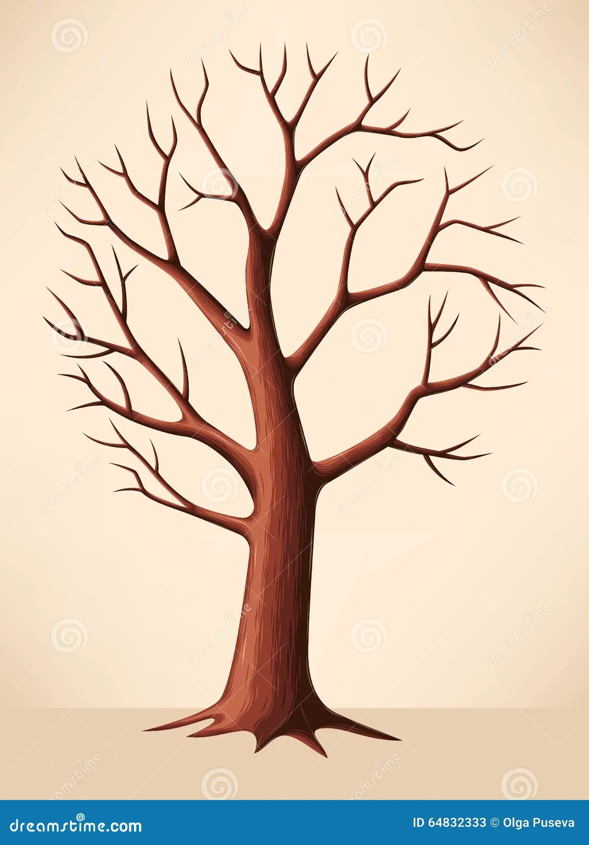 Bare Brown Tree Stock Illustrations 4 113 Bare Brown Tree Stock 