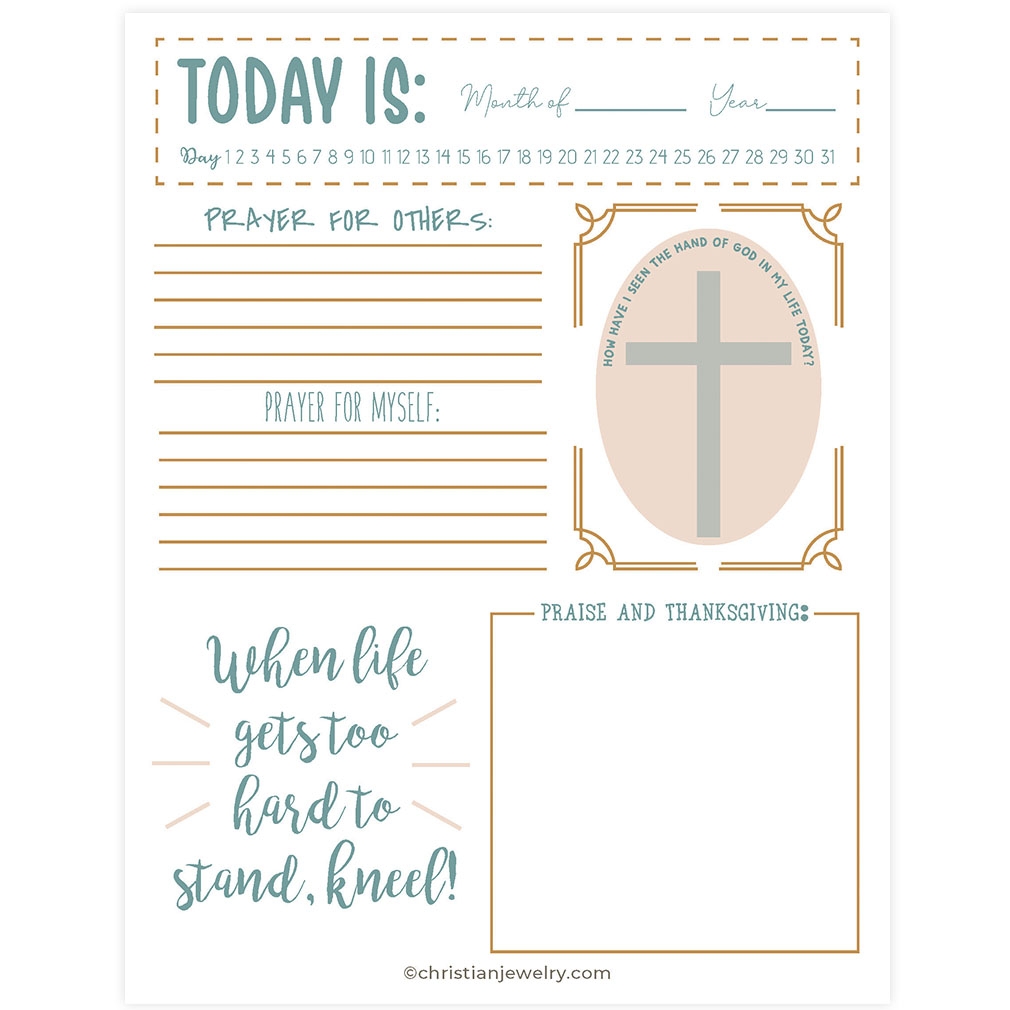 Free Printable Prayer Journal Template