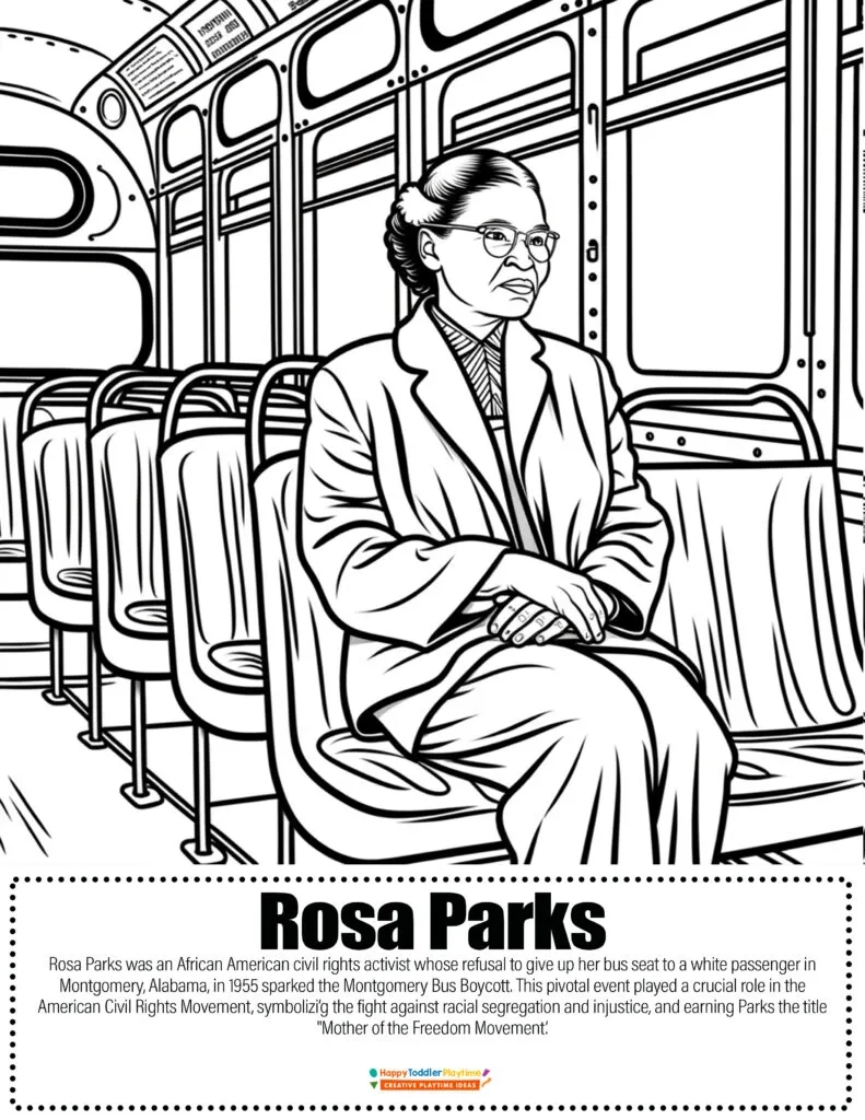 Black History Month Coloring Pages Happy Toddler Playtime