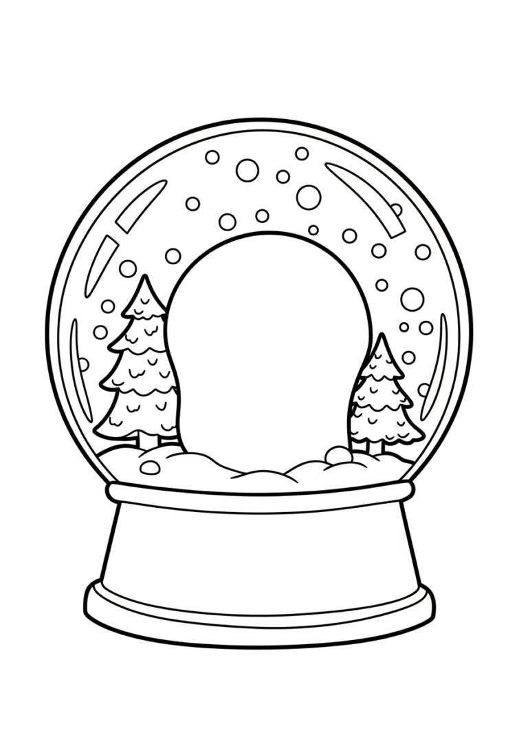 Snow Globe Template Printable