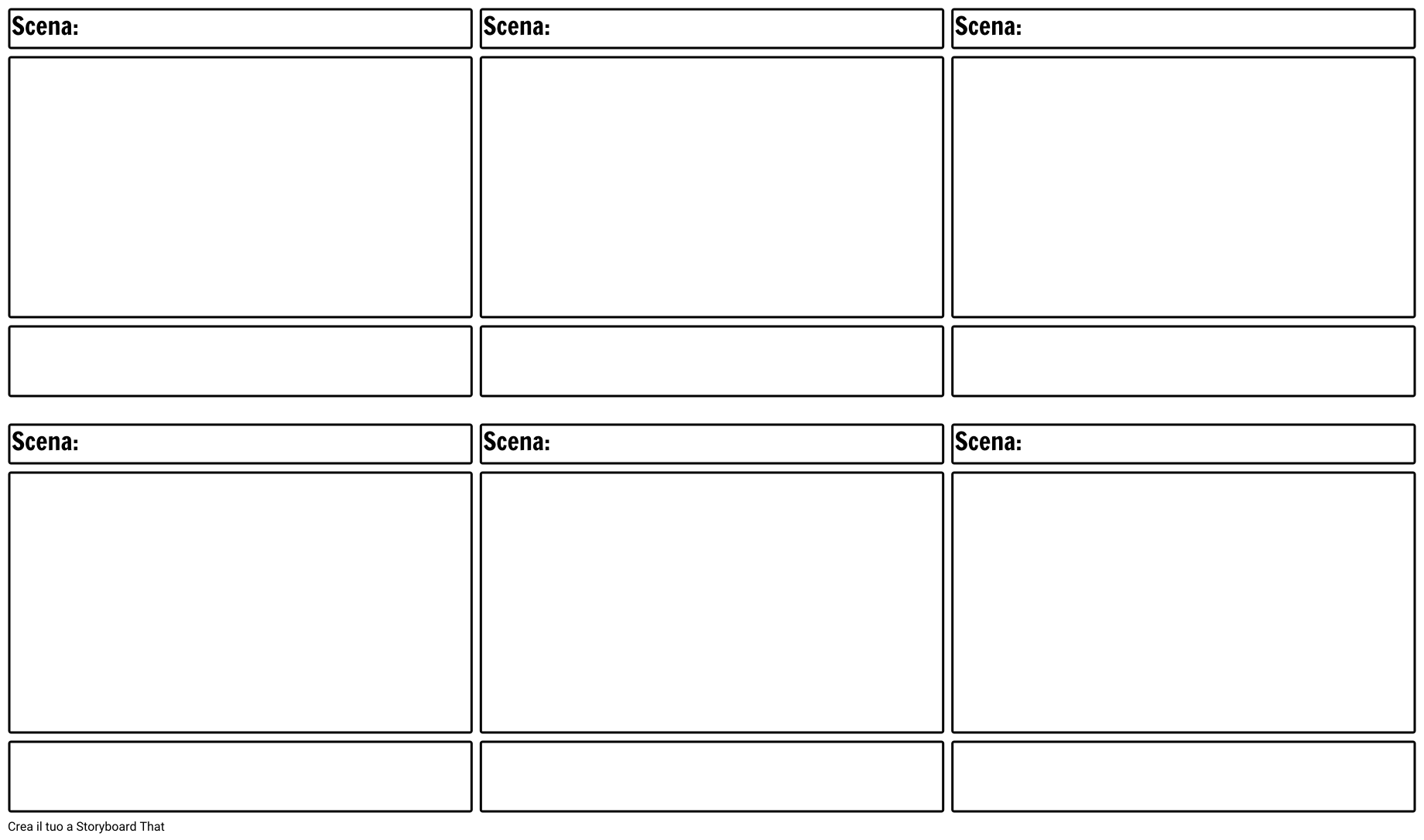Storyboard Printable Template