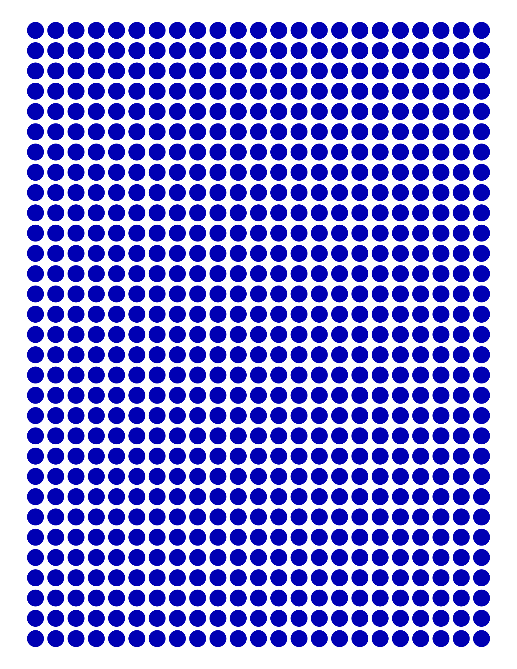 Blue Full Page Centimeter Dot Paper Royalty Free Vector 