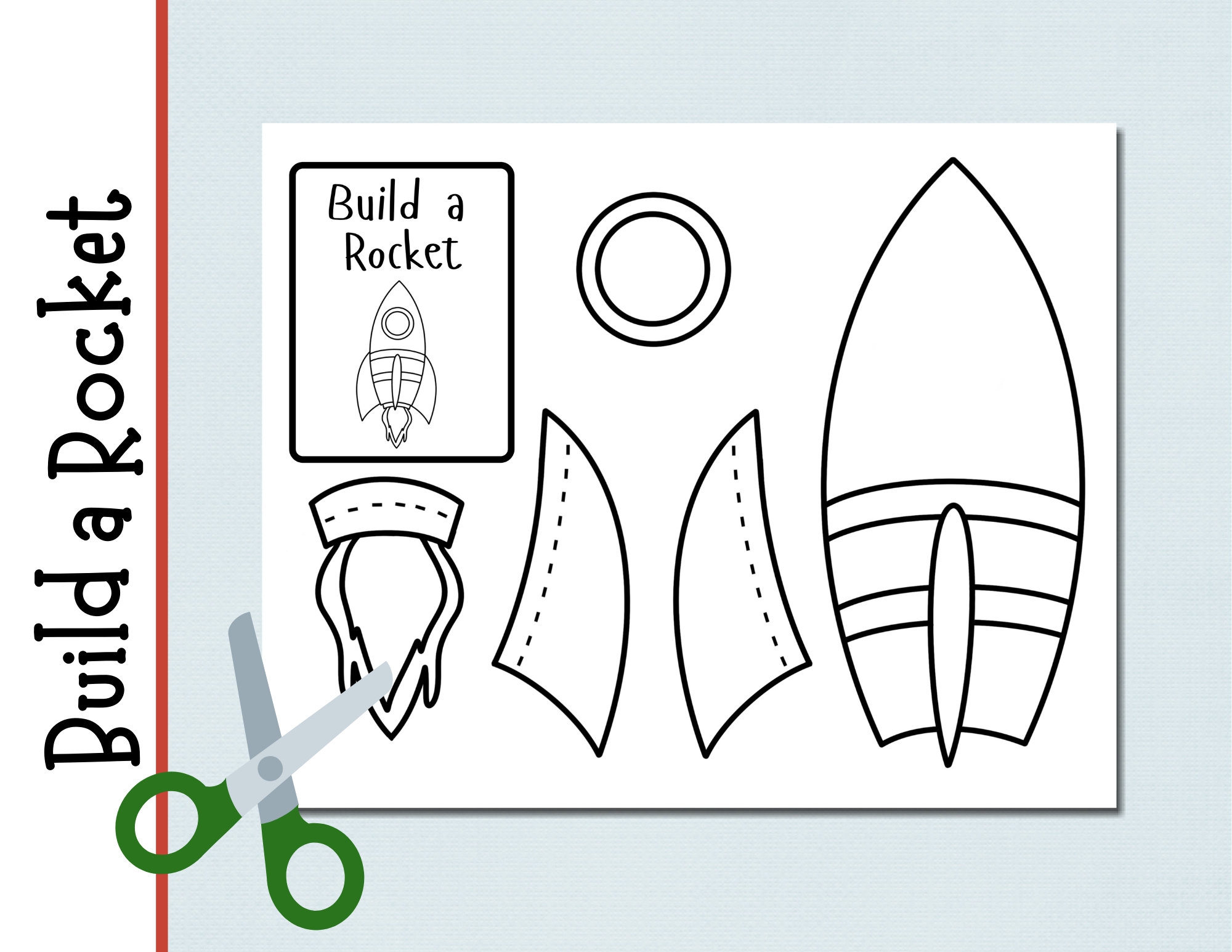 Rocket Printable Template
