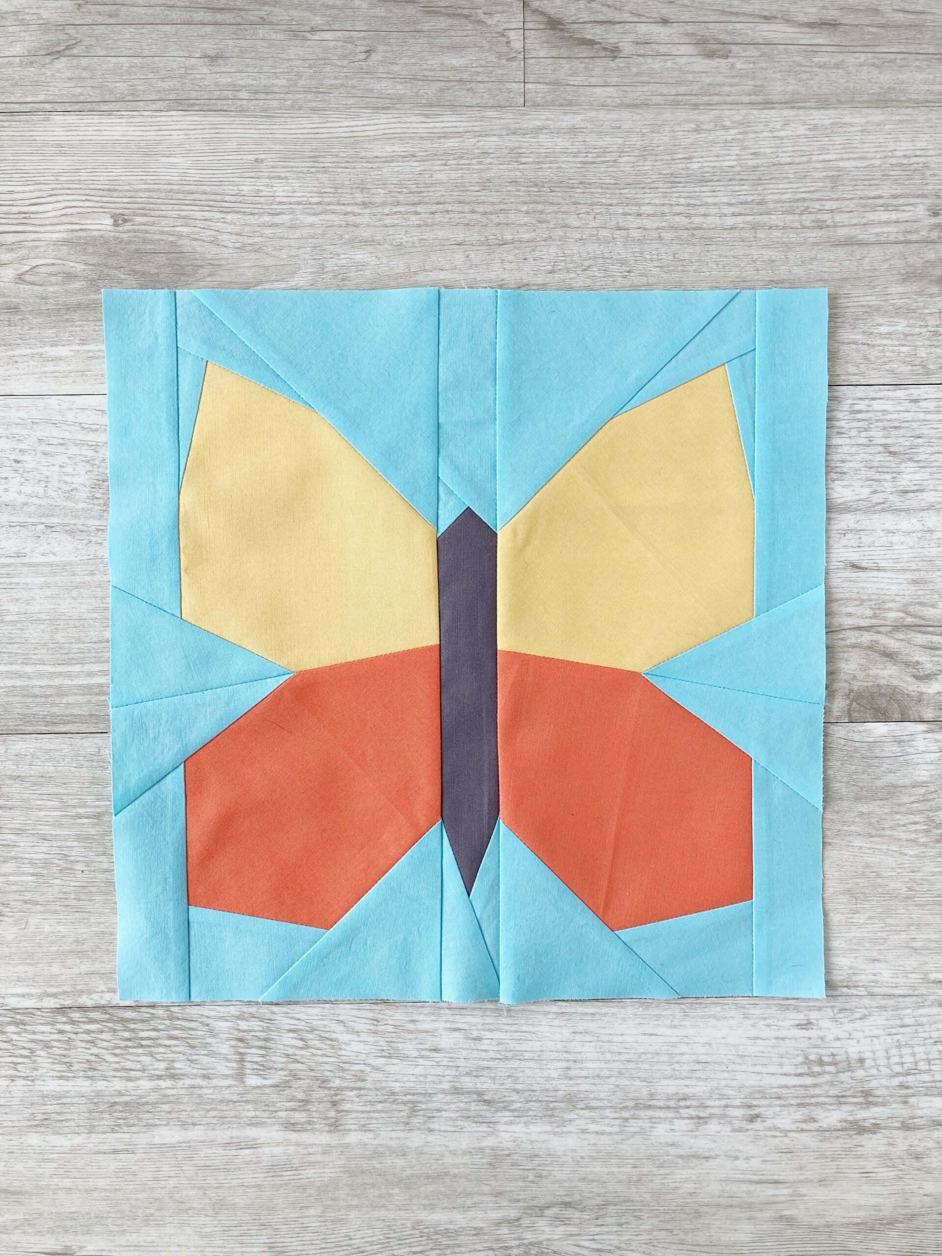 Butterfly FPP Quilt Block Pattern PDF Instant Download Penny 