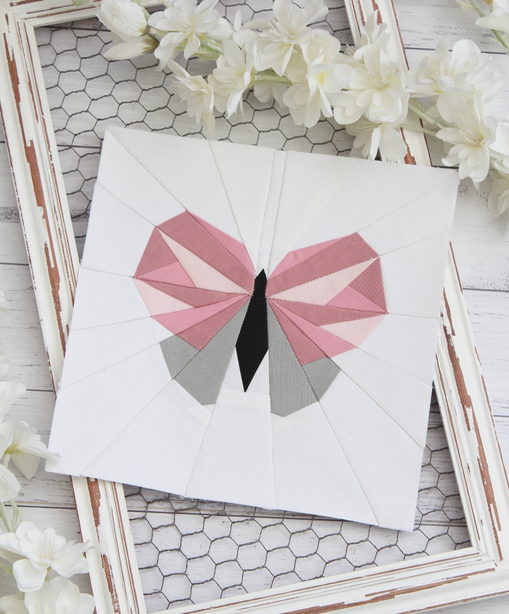 Butterfly Quilt Block PDF Pattern Threadbare Creations