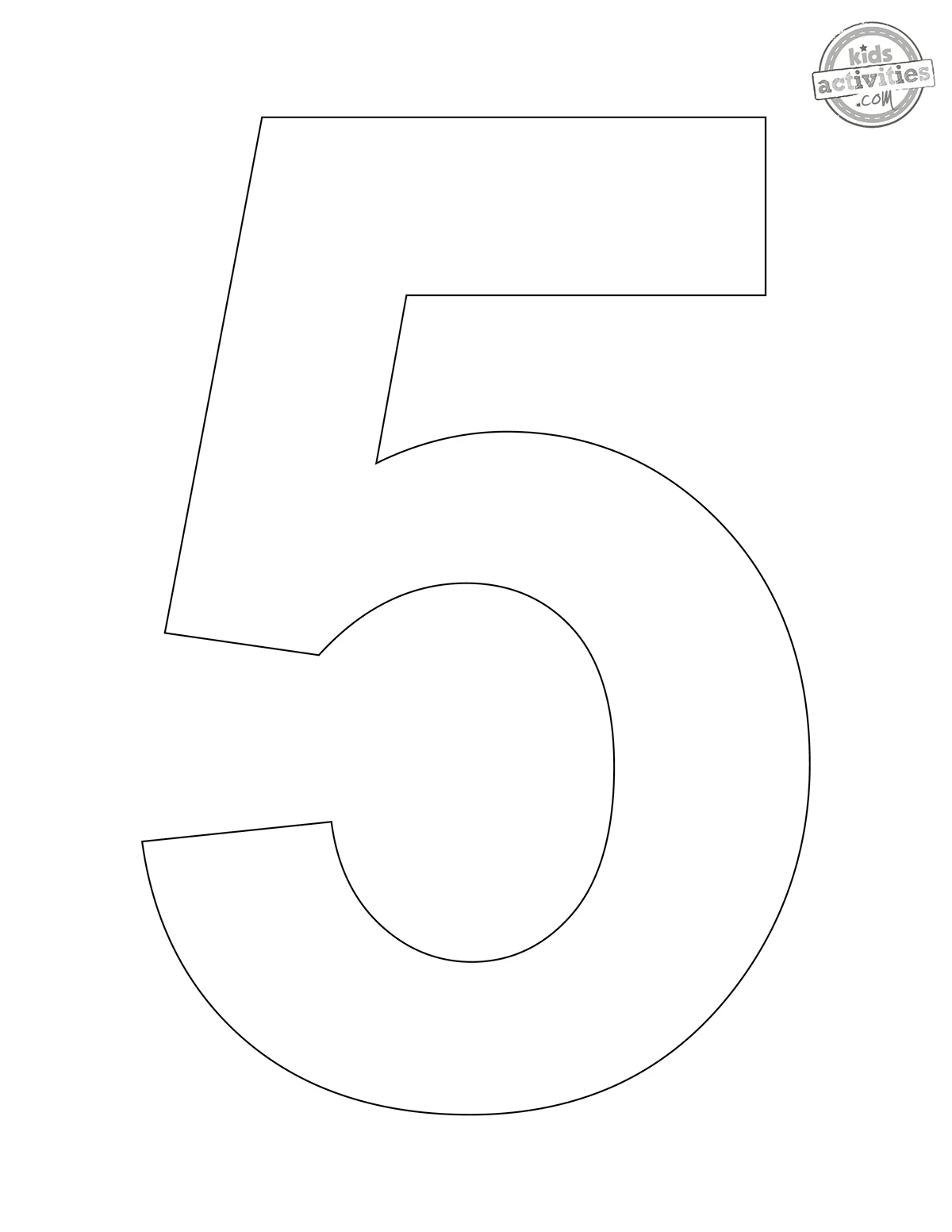 Number Templates Printable