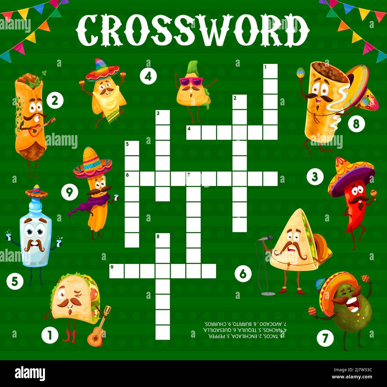 Mexican Cheese Crossword Puzzle Printable