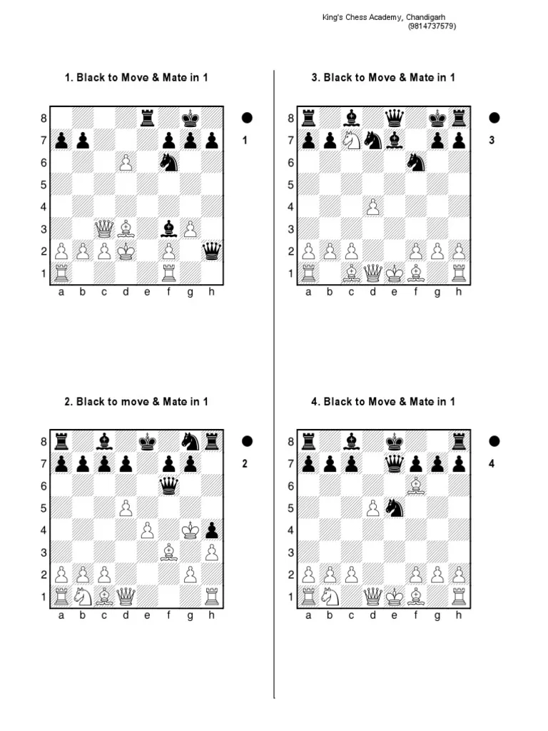 Chess Puzzles For Beginners PDF