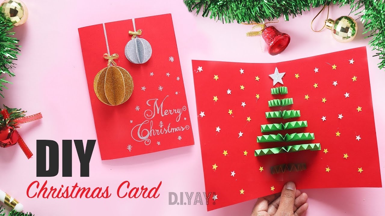CHRISTMAS CARD MAKING IDEA DIY Christmas Greeting Card Pop up Card DIY Gift Ideas