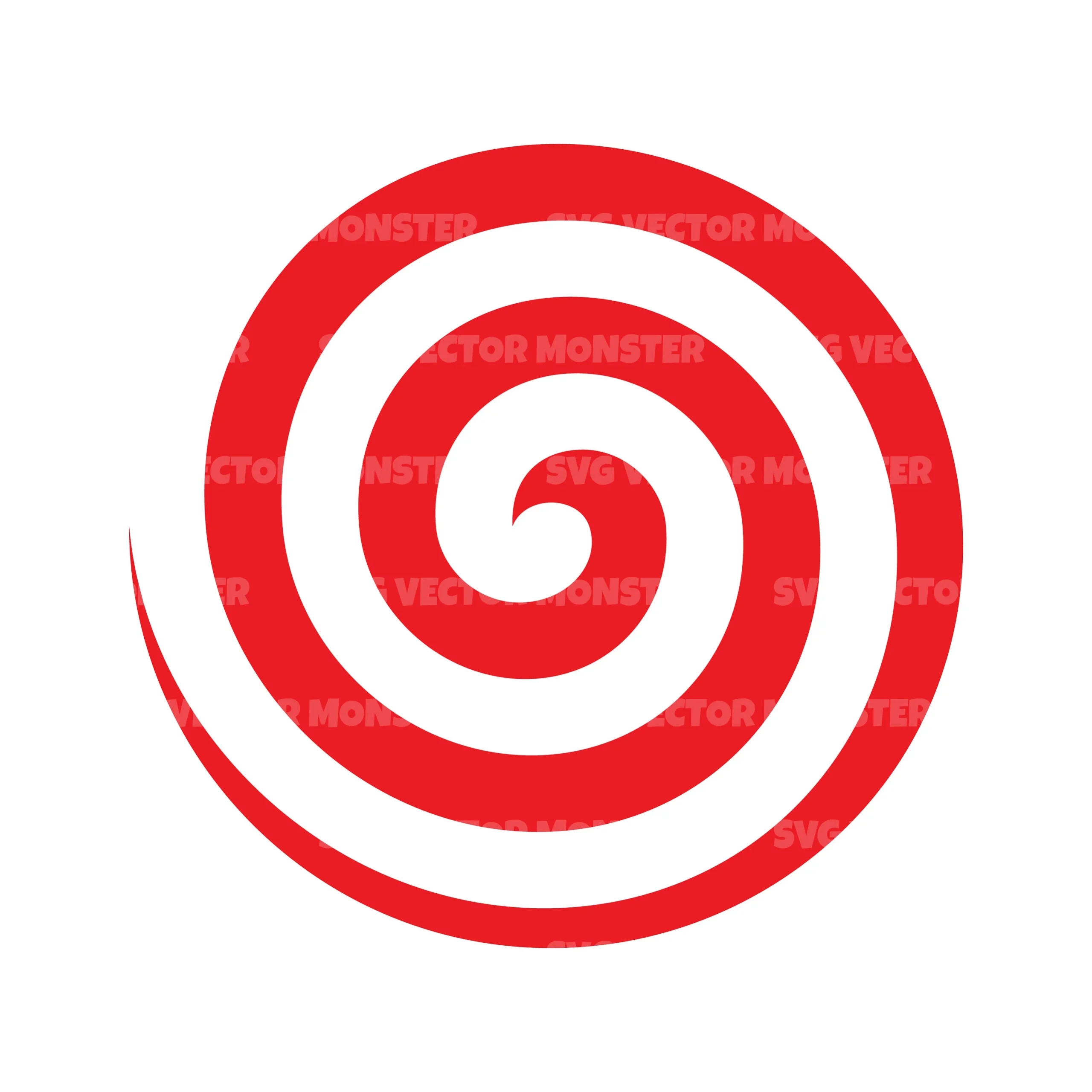 Printable Peppermint Swirl Template