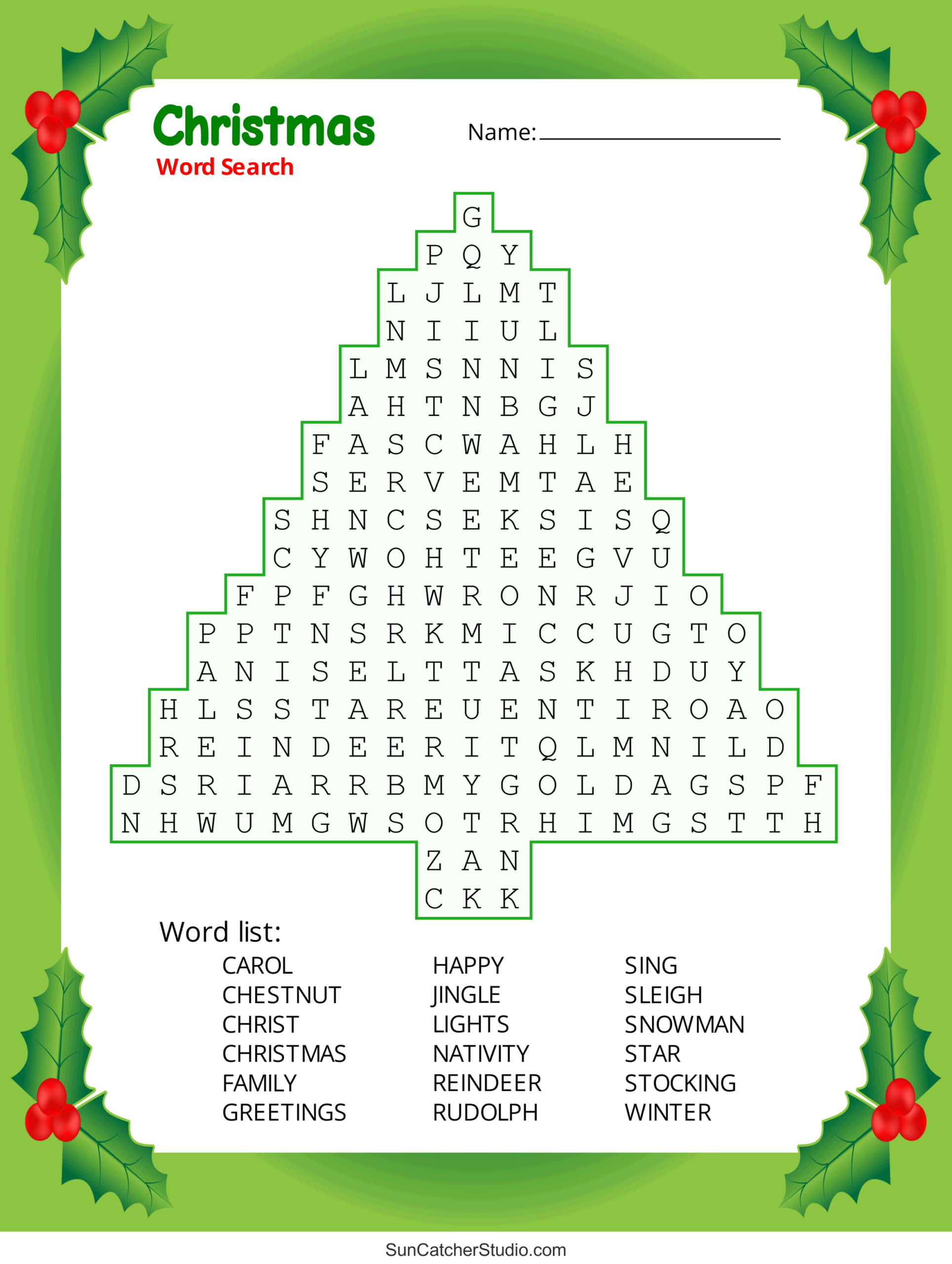 Free Printable Christmas Puzzles For Kids