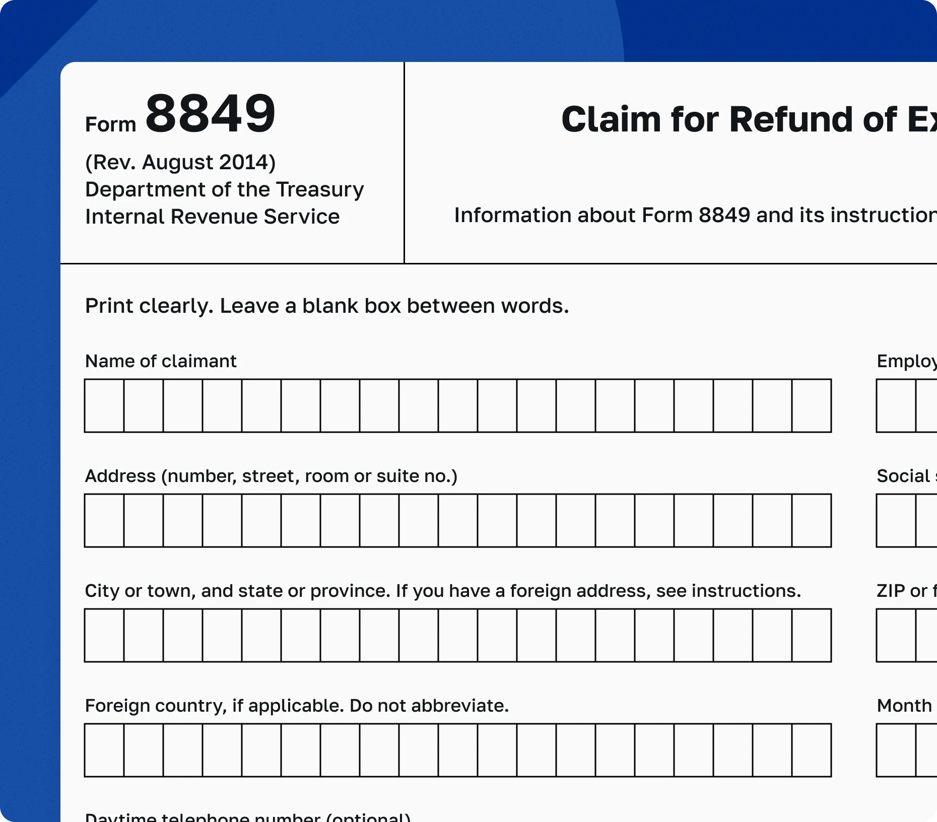 Claim Your 2290 Refund With Form 8849 Schedule 6 Claim Your 2290 Refund With Form 8849 Schedule 6