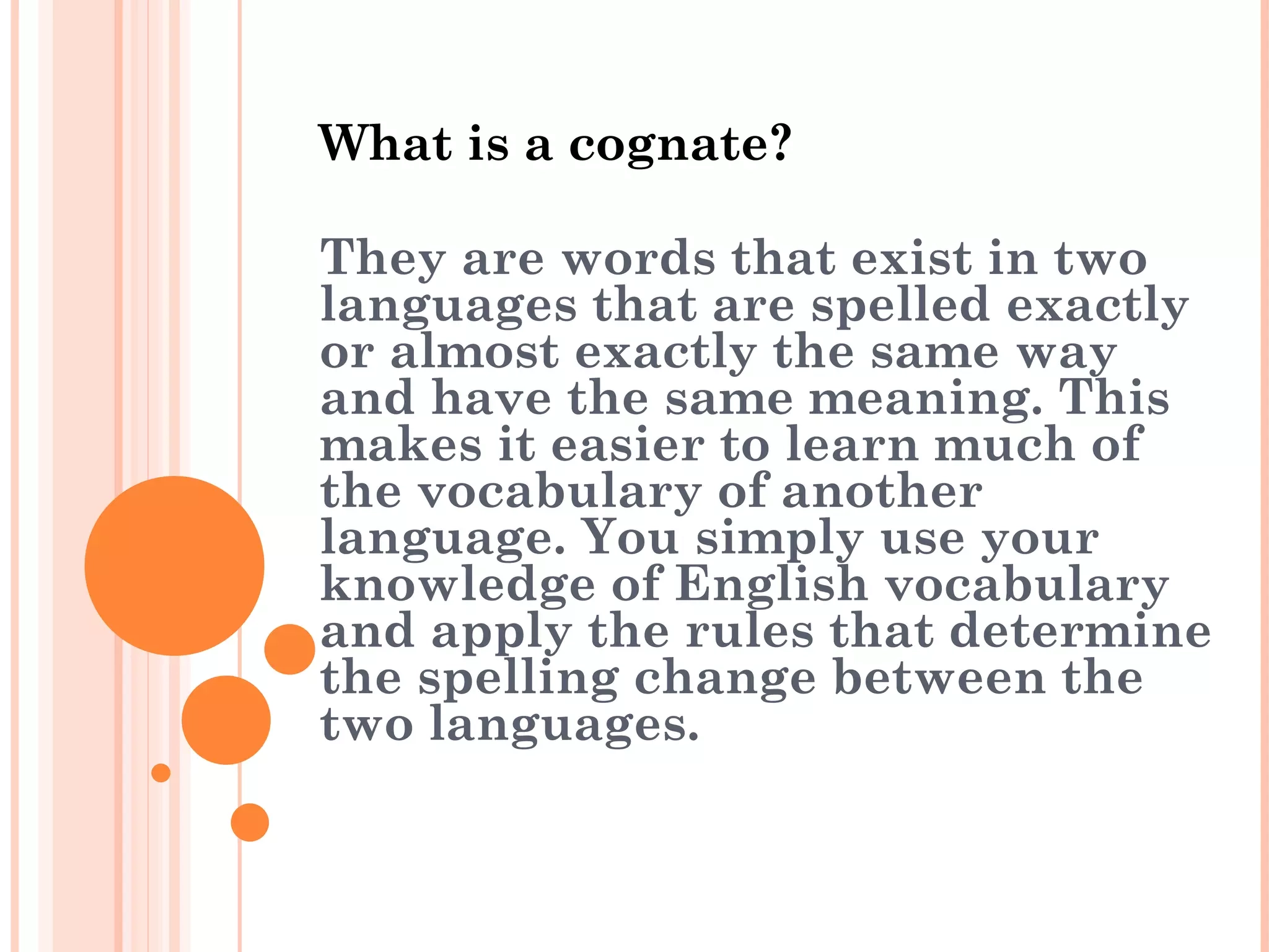 Cognates PPT