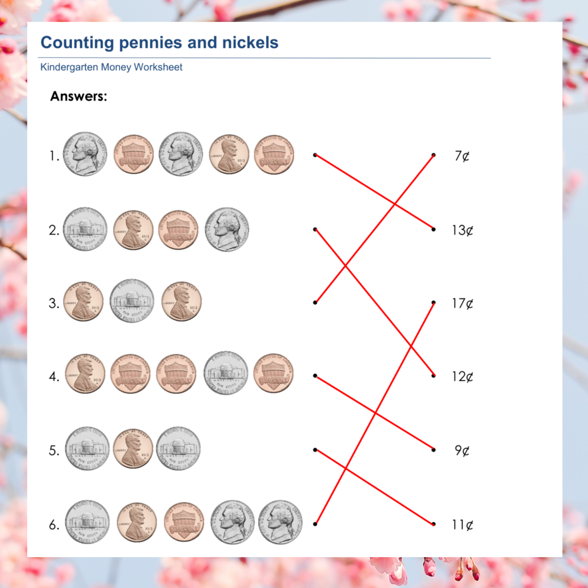 Money Worksheets For Preschoolers Printables