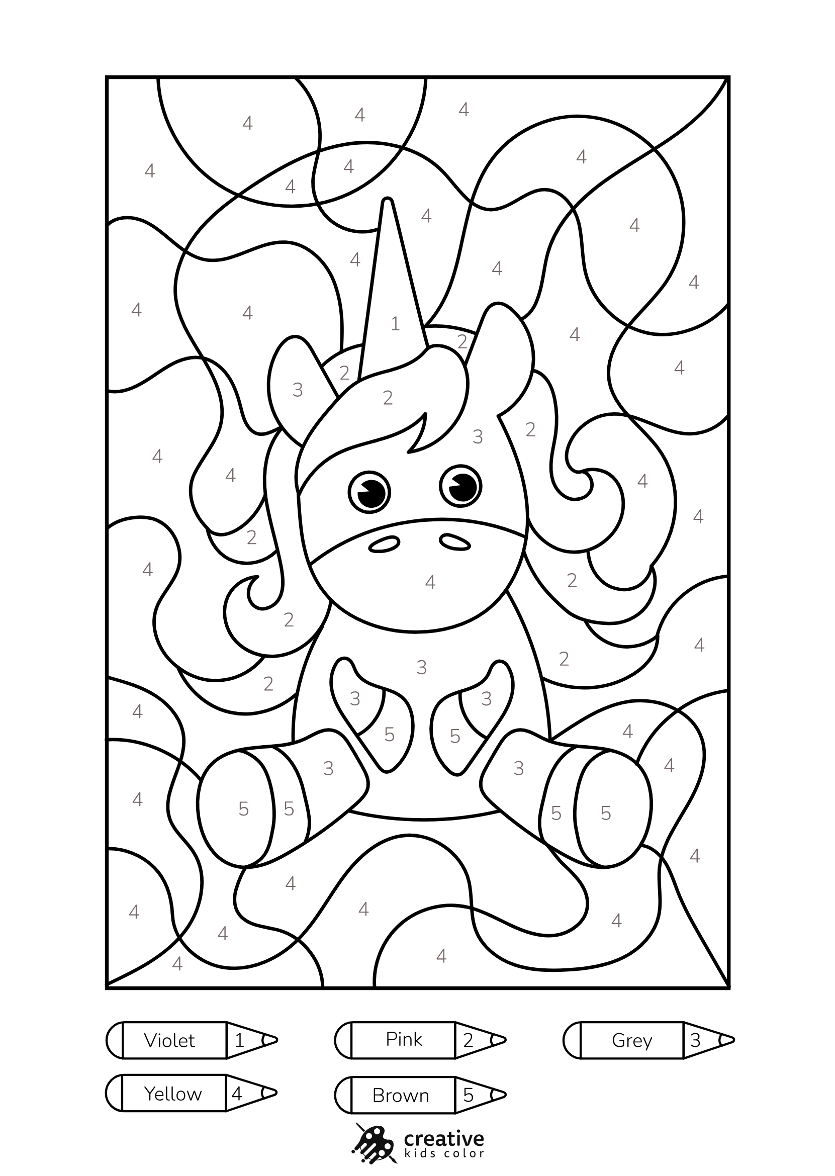 Color By Number Printables