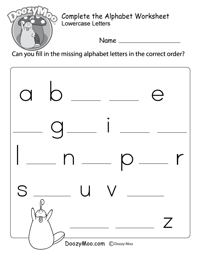 Free Alphabet Worksheets Printable