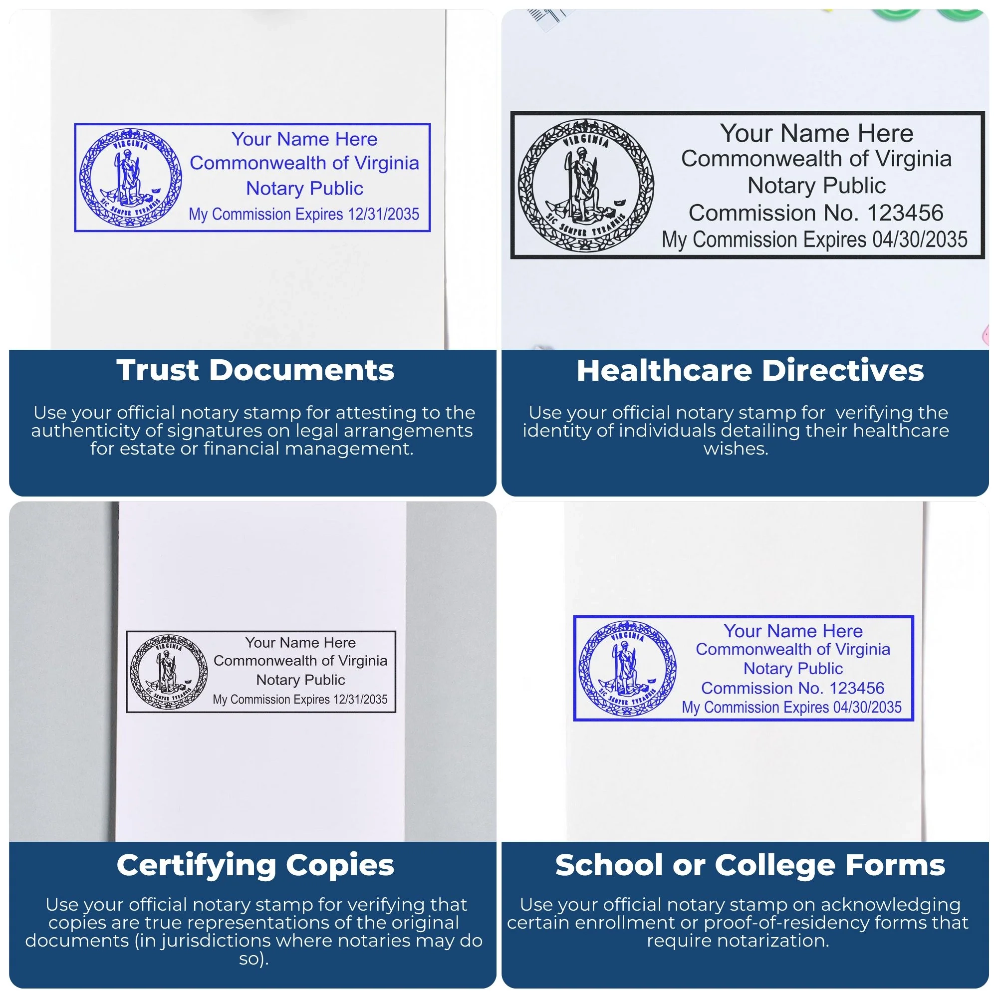 Complete Virginia Notary Seal And Stamp Bundle Kit For VA Notary 