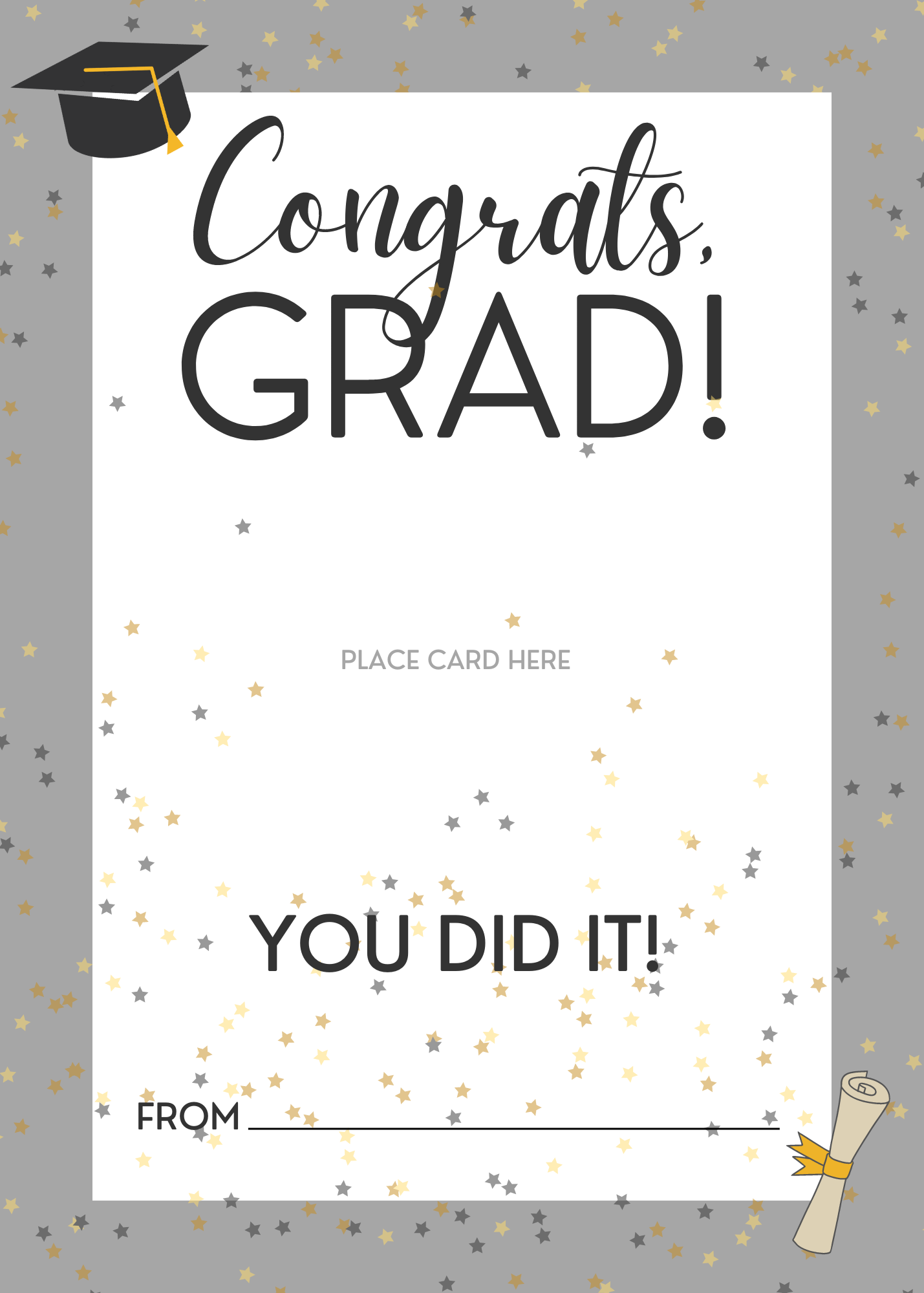 Graduation Printables Templates