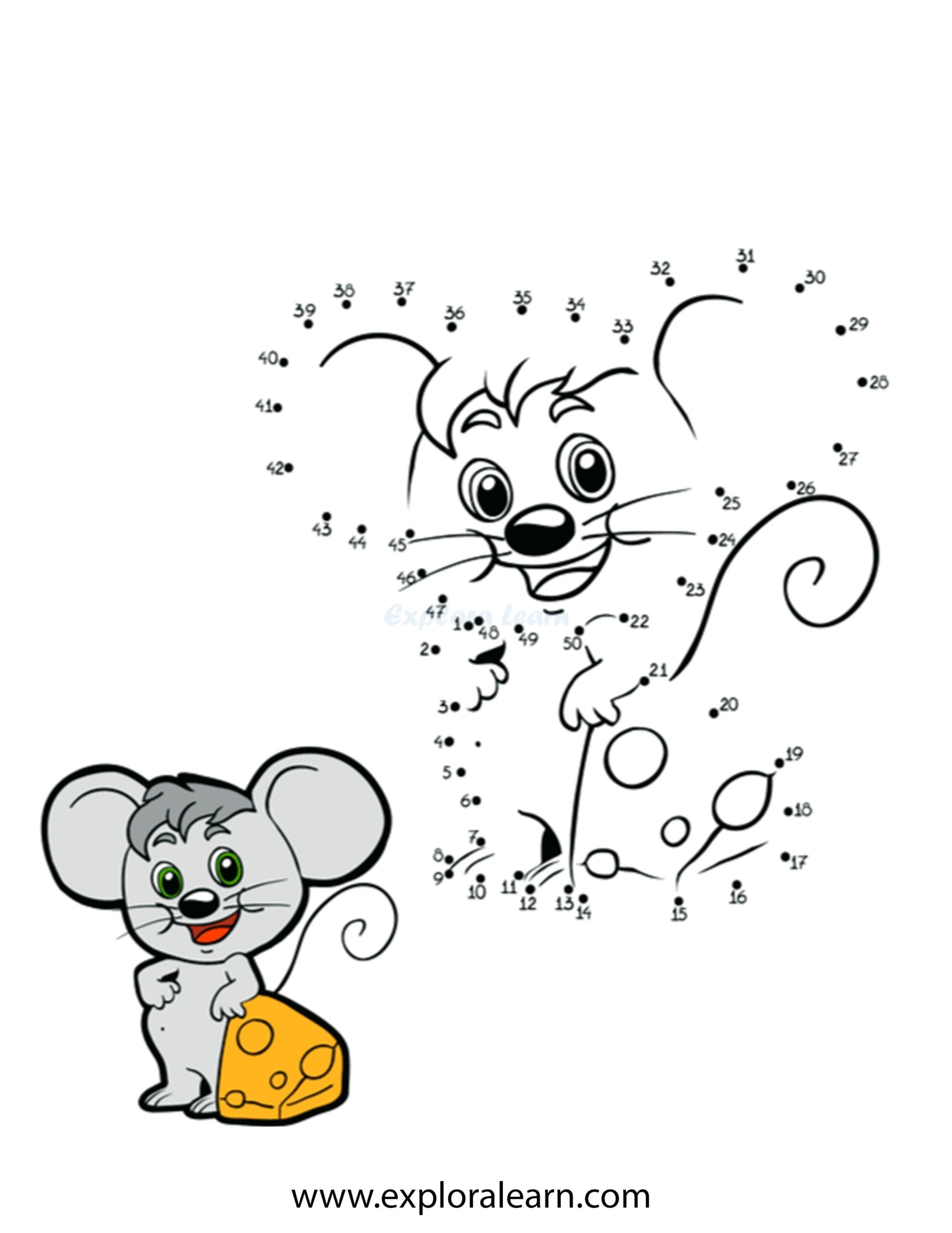 Connect The Dots And Color Printable Worksheet Fun For Kids Ages 