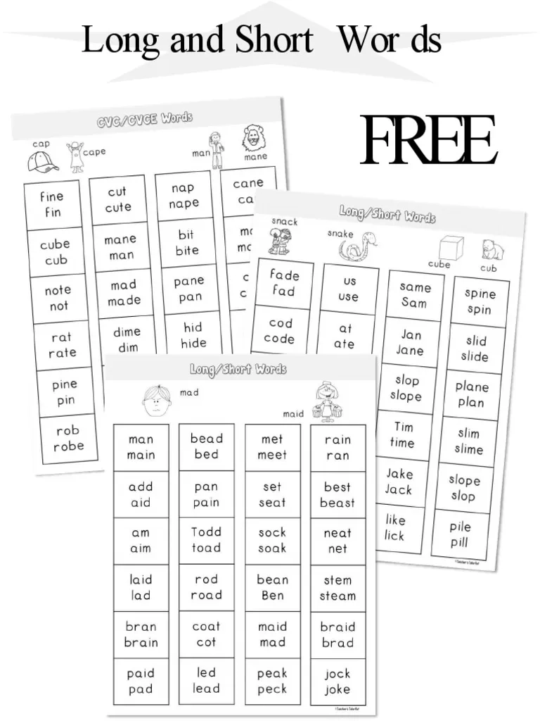 CVC Cvce Word Lists PDF Language Arts amp Discipline Foreign 