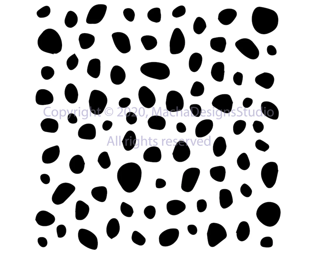 Free Printable Dalmatian Spots Template