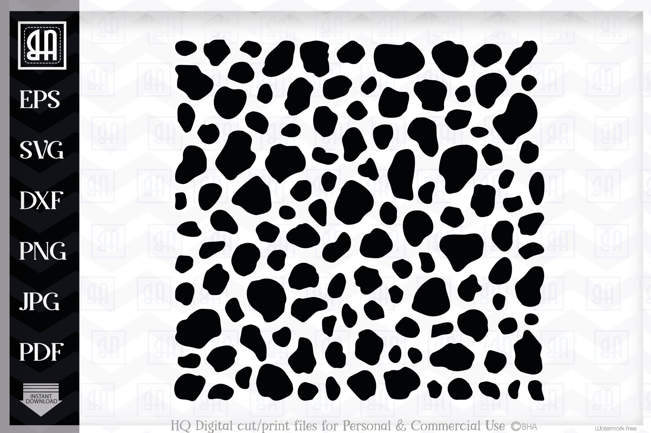 Dalmatian Spots SVG Dog Pattern Texture SVG Dog SVG
