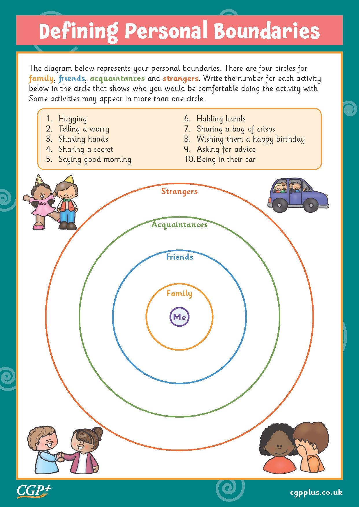 Setting Boundaries For Kids Worksheet