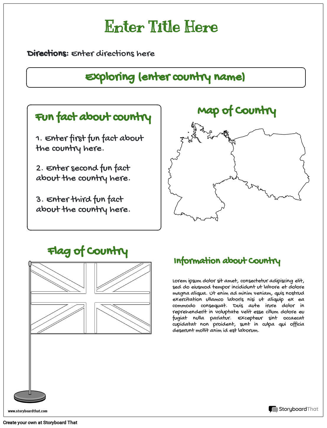 Design Your Own Flag Template