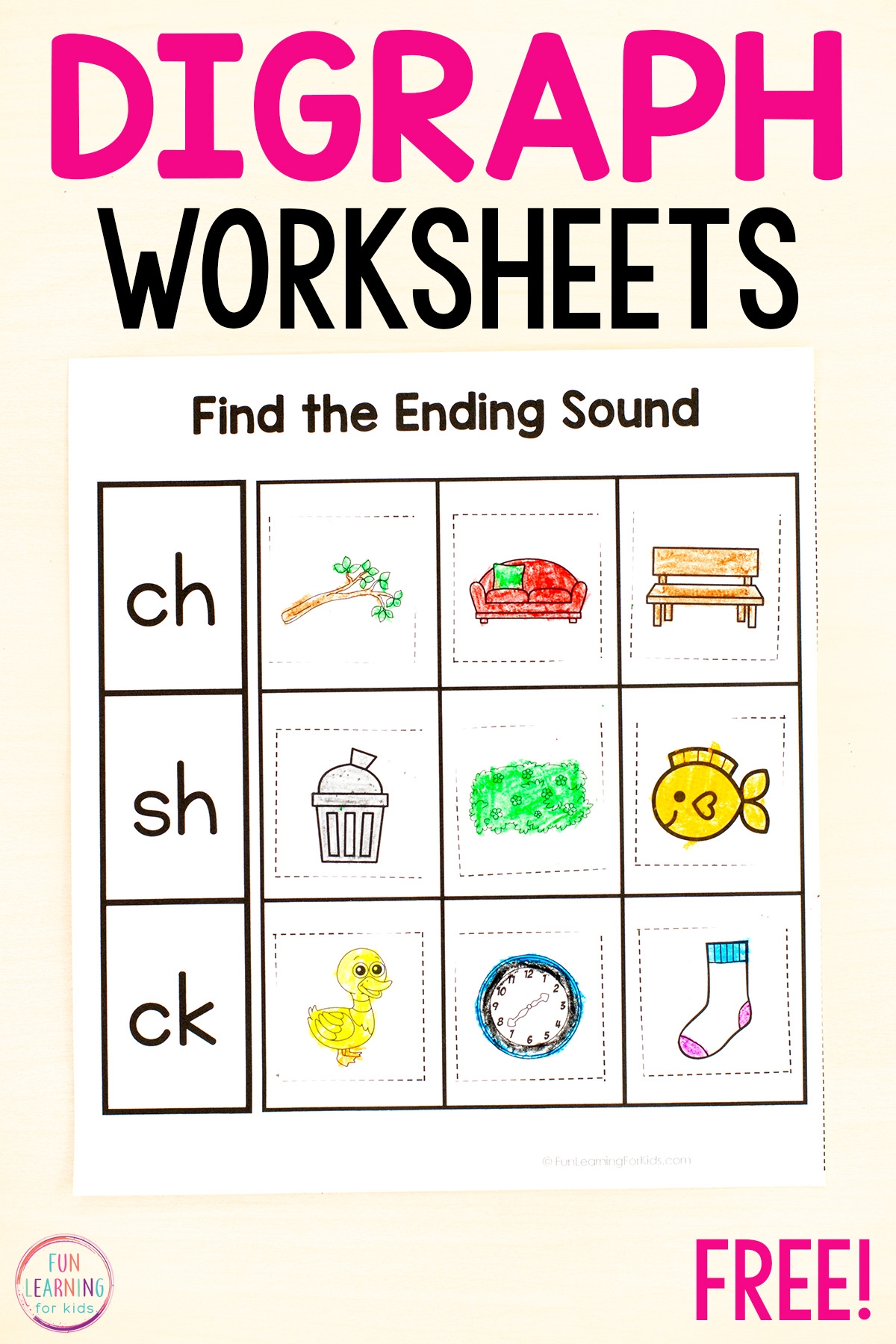 Free Printable Digraph Worksheets
